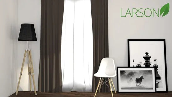 Larson Blackout Gordijn - Donkergrijs - 300x250 cm - Kant en Klaar - 1 stuk