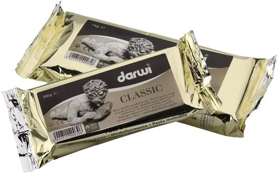 Darwi Classic Zelfdrogende Klei - 1 kg - Boetseerklei - Wit
