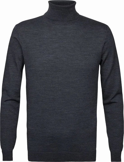 Profuomo - Coltrui Merinowol Antraciet - Maat XXL - Modern-fit
