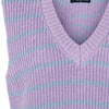 Pieces Trui Pcoliviana V-neck Knit Vest Bc 17122051 Lavendula/kentucky Blue Dames Maat - L