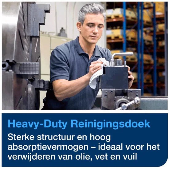 Reinigingsdoek Tork Heavy-Duty W7 Handybox 180 doeken wit 530172