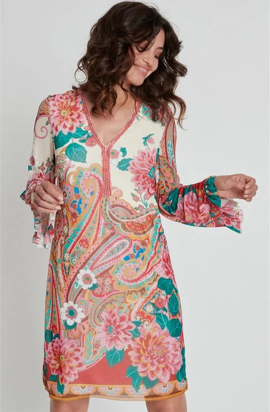 Ana Alcazar 049627-3353 Jurken Dames - Rok - Jurk - Multi - Maat 40