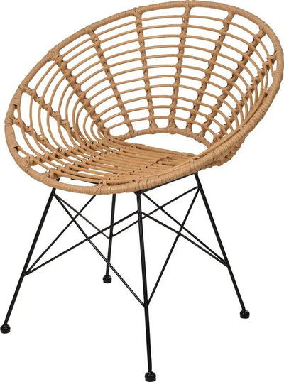 7 stuks - 1 set Stoel rotan ronde zitting