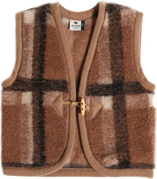 Alwero Bodywarmer Alpen junior KRATA bruin 104-110