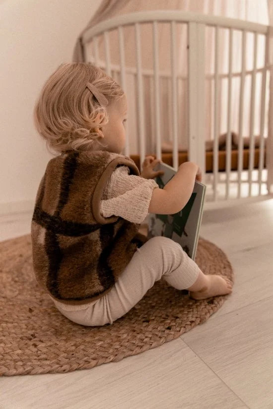 Alwero Bodywarmer Alpen junior KRATA bruin 104-110