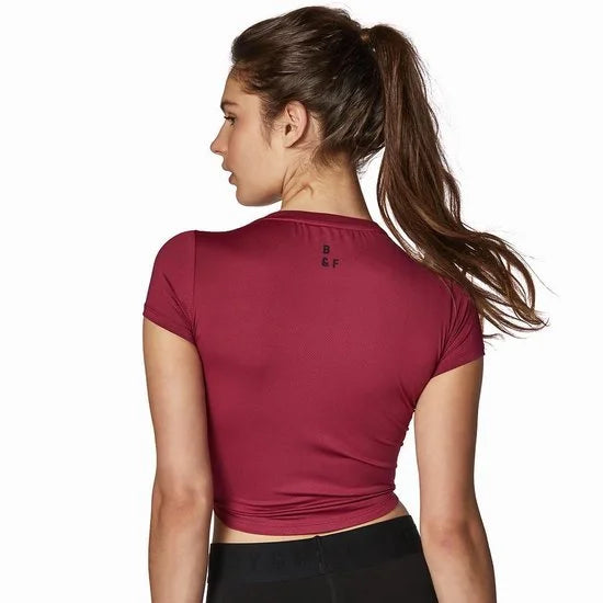 Body & Fit Women's Performance T-shirt - Sportshirt Dames voor Fitness & Training - Rood - M