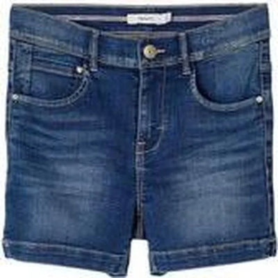 Name it short meisjes - blauw - NKFsalli - maat 158