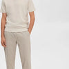 SELECTED HOMME SLHLAKE LINEN SS POLO B Heren Trui - Maat S