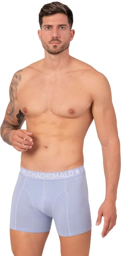 Muchachomalo Heren Boxershorts 10 Pack - Normale Lengte - Maat L - 95% Katoen - Mannen Onderbroek met Zachte Elastische Tailleband