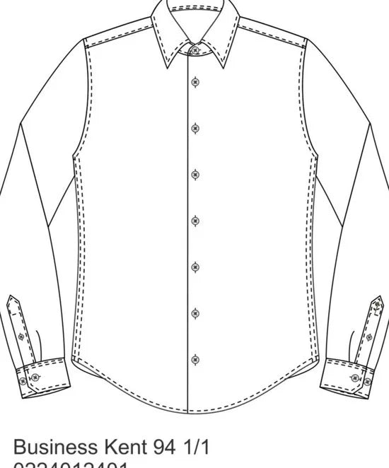 Seidensticker x-slim fit overhemd - popeline - blauw - Strijkvrij - Boordmaat: 42