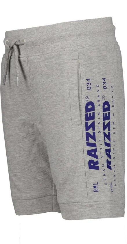 Raizzed jongens korte joggingbroek Reims Light Grey Melee