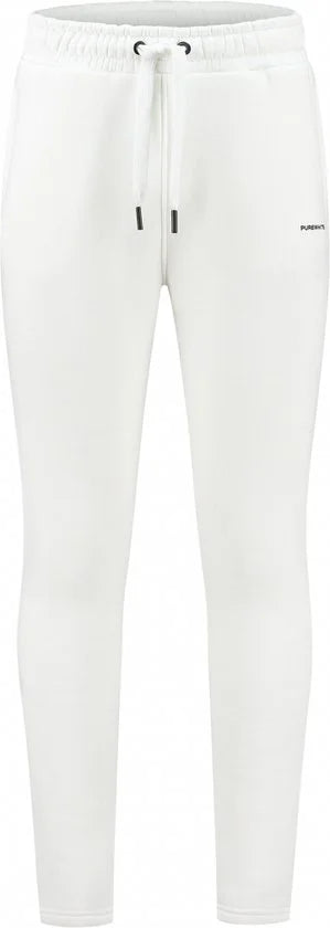 Purewhite - Heren Regular fit Pants Sweat - Off White - Maat XS