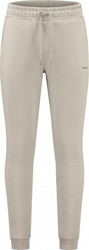 Purewhite - Heren Regular fit Pants Sweat - Taupe - Maat XS