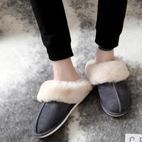 Merkloos | Suède Pantoffels | Heren | 42/43