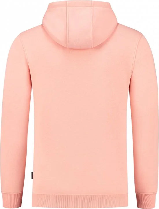 Purewhite - Heren Regular fit Sweaters Hoodie LS - Coral - Maat L