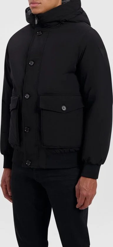 Purewhite - Heren Regular fit Jackets Padded - Black - Maat S