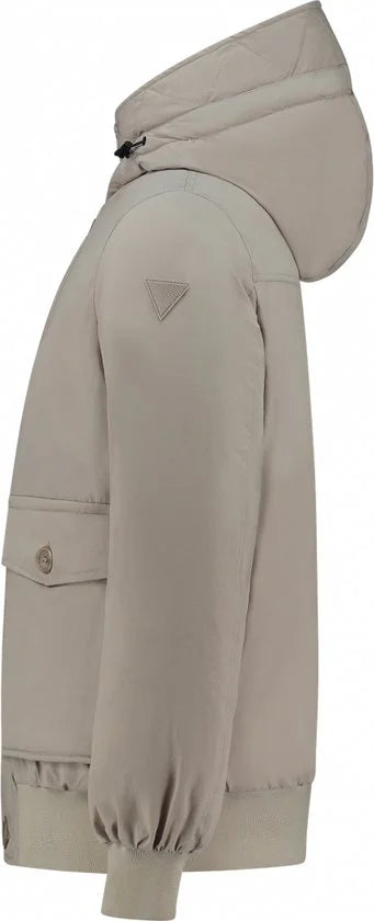 Purewhite - Heren Regular fit Jackets Padded - Taupe - Maat S
