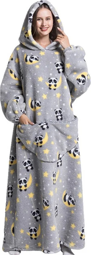 Oversized Fleece Trui Uniseks – One Size – Panda