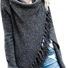 Gebreide Tassel Vest - Maat L - Donkergrijs - Bohemian Ibiza stijl
