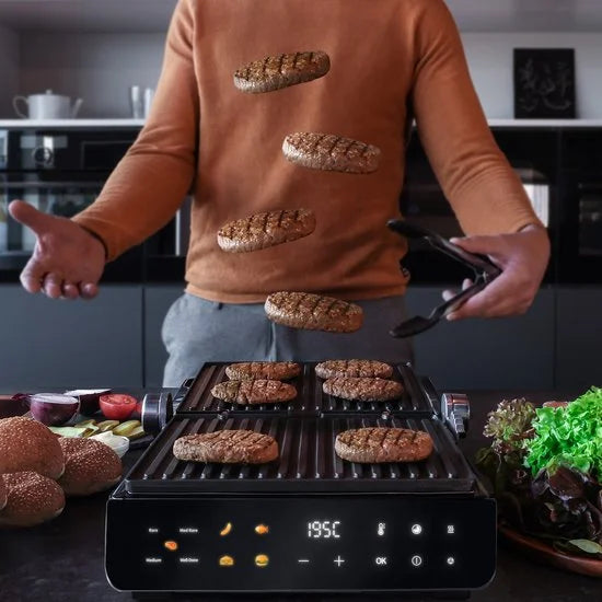 JAP Integrill - Smart contactgrill - Vaatwasserbestendig - 180º Kantelbaar - Met uitneembare platen - Tosti apparaat