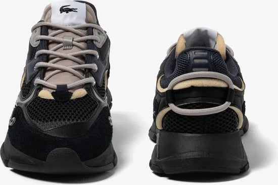 Lacoste L003 Neo Heren Sneakers - Zwart/Donkerblauw - Maat 42,5