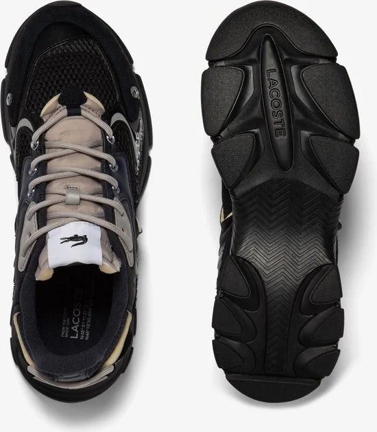 Lacoste L003 Neo Heren Sneakers - Zwart/Donkerblauw - Maat 42,5