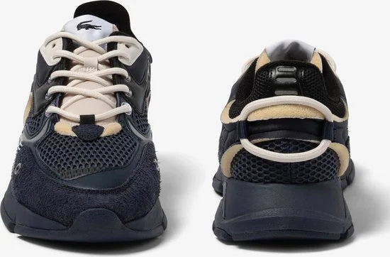 Lacoste L003 Neo Heren Sneakers - Zwart/Donkerblauw - Maat 42,5