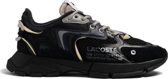 Lacoste L003 Neo Heren Sneakers - Zwart/Donkerblauw - Maat 42,5