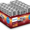 Philips Power Alkaline Batterijen - voordeelpak 40 stuks - 24x AA - 16x AAA