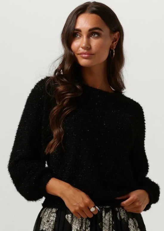 Studio Amaya Abba Truien & vesten Dames - Sweater - Hoodie - Vest- Zwart - Maat S
