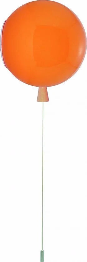 Wandlamp Ballonlamp Oranje Klein inclusief 4W LED lamp - Funnylights