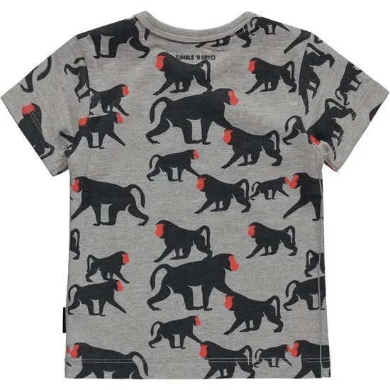 Tumble 'n dry Jongens Shirt Tomy - Grey Melange - Maat 74