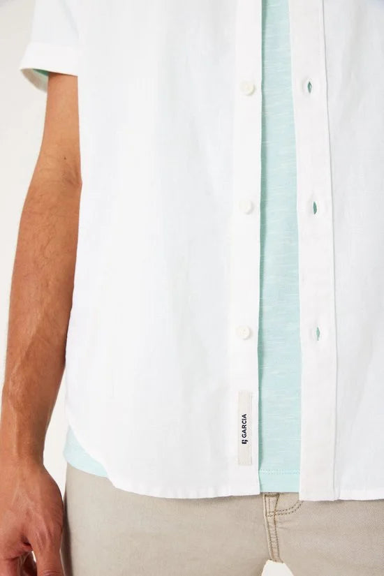 GARCIA Heren Overhemd Wit - Maat S