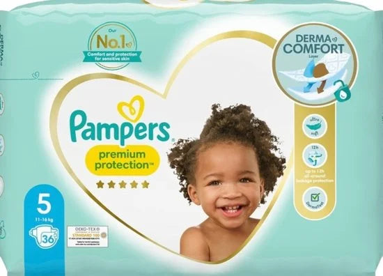 Pampers Premium Protection Maat 5 - 72 Luiers - 2x36 Maandbox