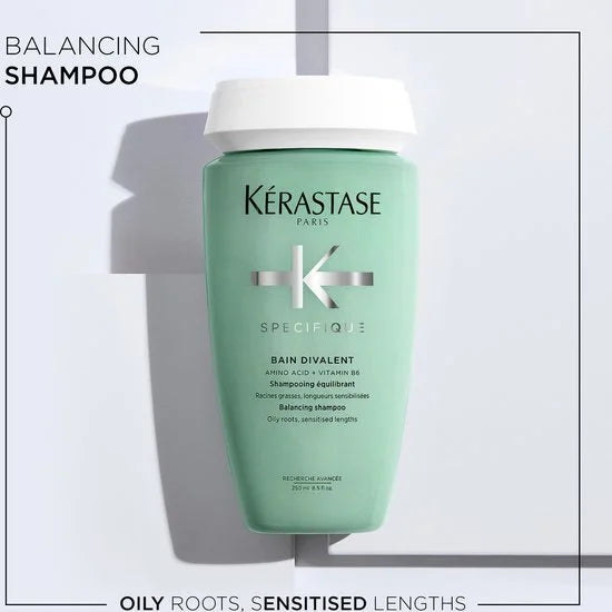 Kérastase Spécifique Bain Divalent - Balancerende shampoo voor een vette hoofdhuid en gevoelige lengten - 250ml