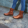 Braqeez 423730-937 Meisjes Cowboy Boots - Bruin - Leer - Veters