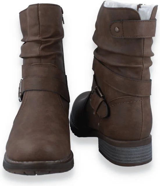 Bridge Footwear Bridge dames enkellaars COGNAC 42