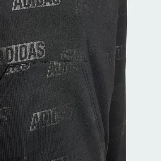 adidas Sportswear Brand Love Gold Debossed Hoodie Kids - Kinderen - Zwart- 170