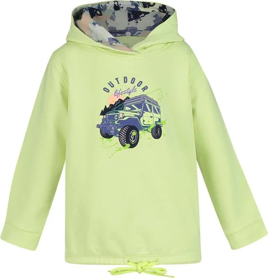 4PRESIDENT Sweater jongens - Neon Light Yellow - Maat 92 - Jongens trui