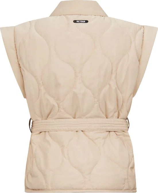 Retour jeans Bridget Meisjes Vest - soft sand - Maat 146/152