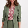Groene Blazer van Je m'appelle - Dames - Travelstof - Maat 38 - 3 maten beschikbaar