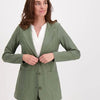 Groene Blazer van Je m'appelle - Dames - Travelstof - Maat 38 - 3 maten beschikbaar