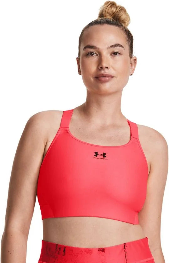 Under Armour Hg Armour Sporttop Hoge Ondersteuning Roze S Vrouw