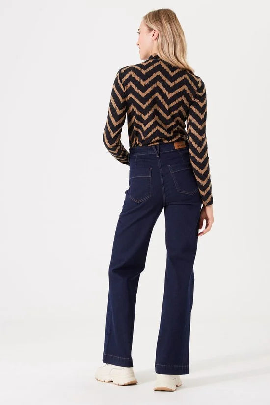 Garcia T-shirt Longsleeve I30006 4167 Golden Brown Dames Maat - XXL