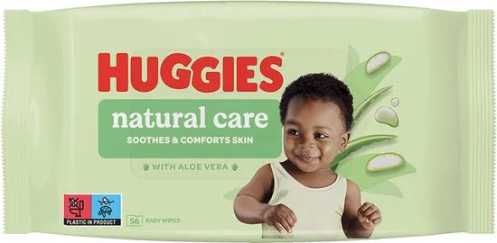 Huggies billendoekjes - Natural Care - 10 x 56 stuks -  560 doekjes - voordeelverpakking