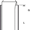 Bosch - Vingerfrezen 12 mm, D1 18 mm, L 40 mm, G 81 mm