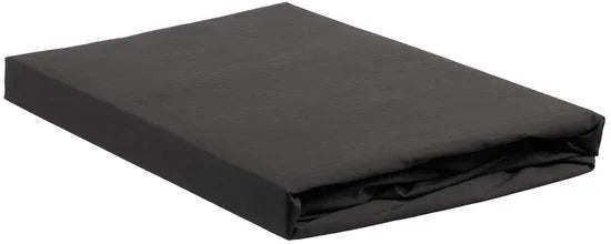 Ambiante Cotton Uni Hoeslaken Anthracite 100% katoen Hoeslaken 140x200