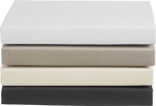 Ambiante Cotton Uni Hoeslaken Anthracite 100% katoen Hoeslaken 140x200