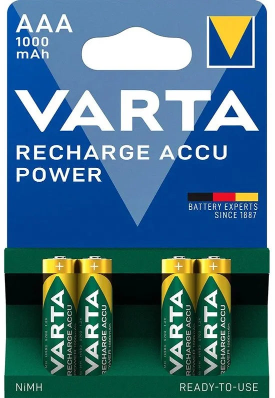 Varta AAA Oplaadbare Batterijen