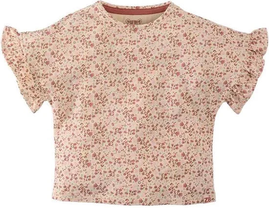 Z8 - T-Shirt Jimena - Vanilla / AOP - Maat 98